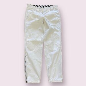 J.Crew Weathered Broken in Boyfriend Classic Twill White Chino Pants size 2